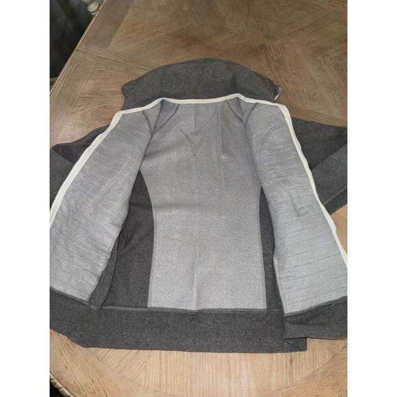 Lululemon Calm & Cozy full zip Jacket in heathered medium gray size 8 - Picture 10 of 12